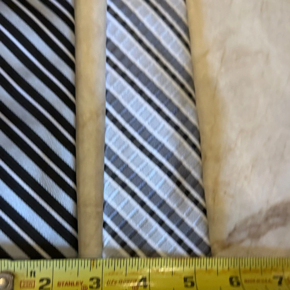 Striped Black, Gray & White Boy’s Clip On Ties
